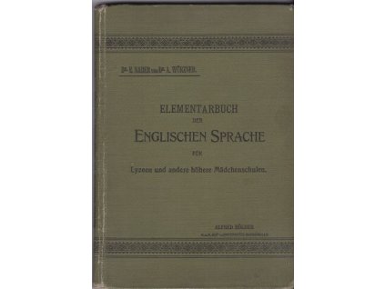 454826 elementarbuch der englischen sprache