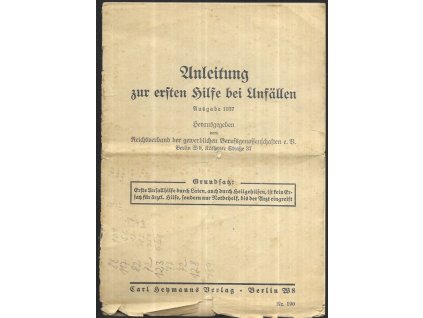 480434 anleitung zur ersten hilfe bei unfallen