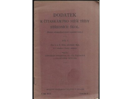 490289 dodatek k citankam pro nizsi tridy strednich skol ruske srbskochorvatske a polske texty dil i pro i a ii tridu strednich skol