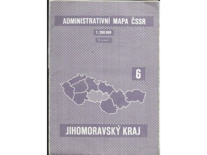 490607 administrativni mapa cssr jihomoravsky kraj meritko 1 200 000