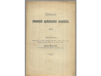 498155 zrizeni stavovych spolecenstev zemedelcu prednaska