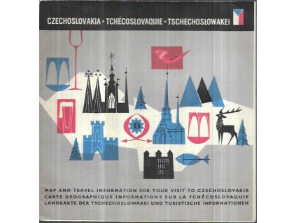 510890 czechoslovakia tchecoslovaquie tschechoslowakei map and travel information for your visit to czechoslovakia carte geographique informations sur la tchecoslovaquie landkarte der tschechoslowakei und turistische informationen