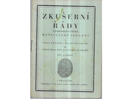 512438 zkusebni rady ceskoslovenske myslivecke jednoty 1 jarni zkousky mladych oharu 2 jarni zkousky anglickych oharu