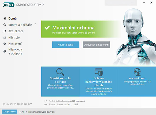 eset-smart-security-9-vychozi-obrazovka