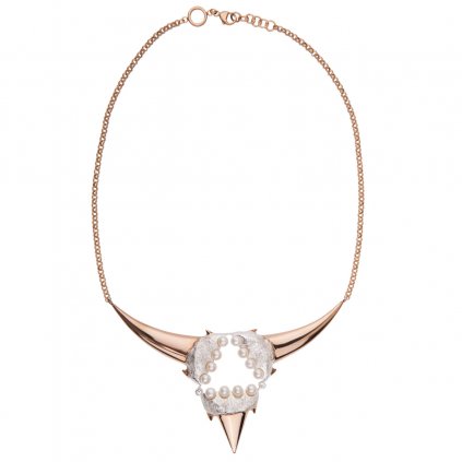 Triangle necklace-silver/gold