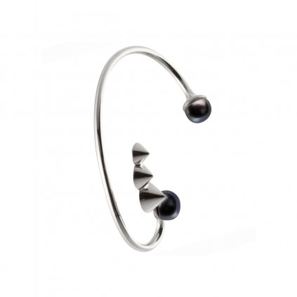 Cone studs earcuff-silver