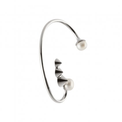 Cone studs earcuff-silver