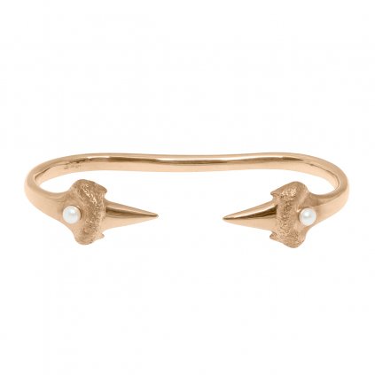 Blacktip palm bracelet - gold-plated silver