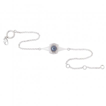Blacktip chain anklet - silver