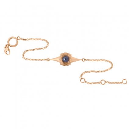 Blacktip chain anklet - gold-plated silver