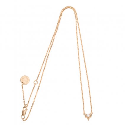 Petite A necklace - 14KT yellow Gold