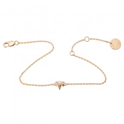 Petite A chain bracelet - 14kt yellow Gold