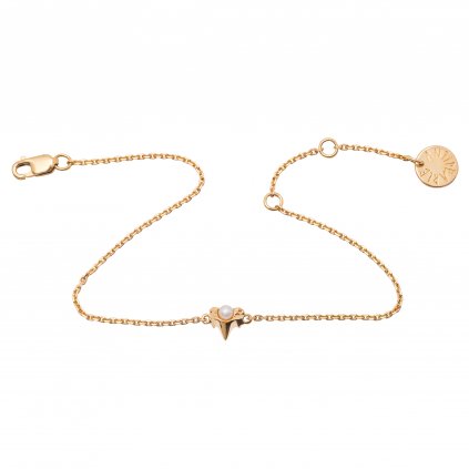 Petite A chain bracelet - gold