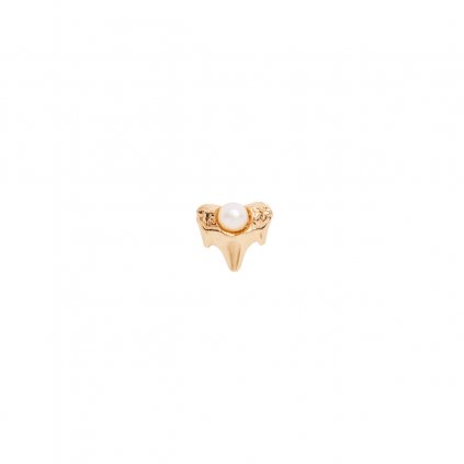 g ag white a petite A earring