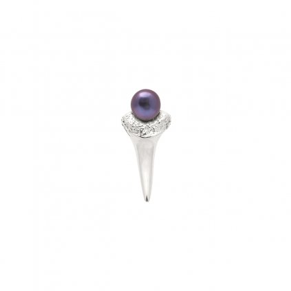 ag black a Mini fang earrings