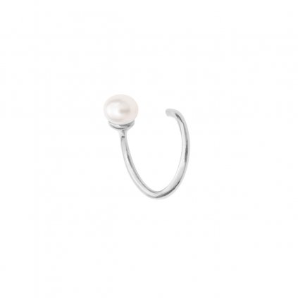 Twist earring - 14kt white Gold