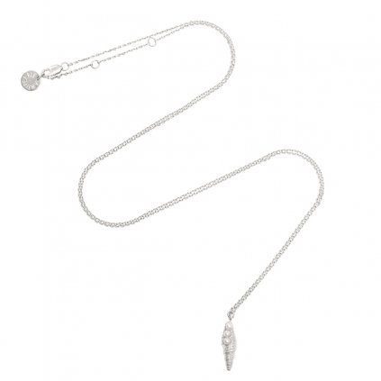 Concha pearl necklace medium B - silver