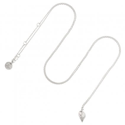 Concha pearl necklace medium C - silver