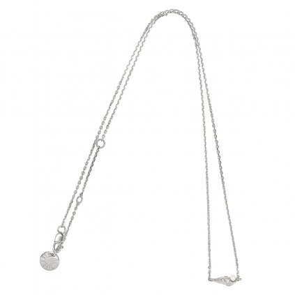 Concha pearl necklace mini B - silver