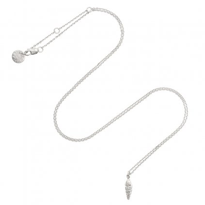Concha pearl necklace small C - silver