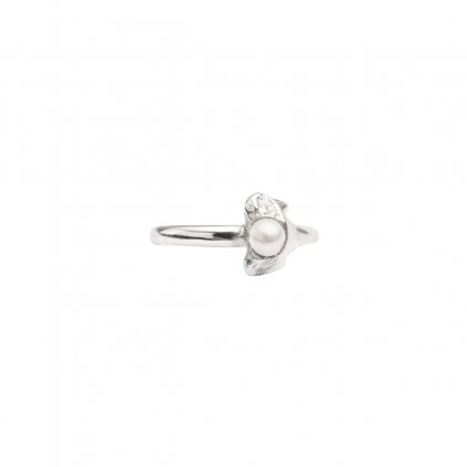 Petite A ear cuff - septum horizontal - silver