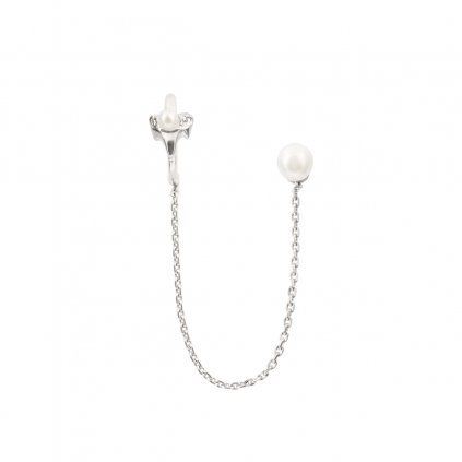 Petite A chain earcuff - silver