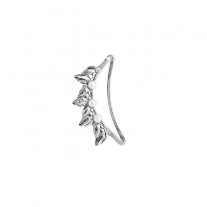 Sirene pearl earcuff - 14kt white gold