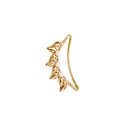 Sirene pearl earcuff - 14kt yellow gold