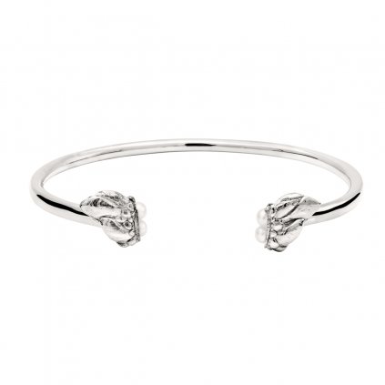 Lyra pearl bracelet - silver