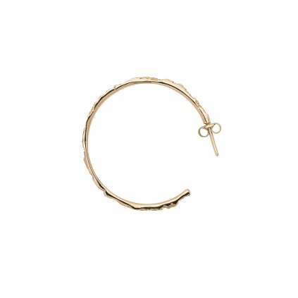 Foam earring D - thin - puzetta - 14kt yellow gold