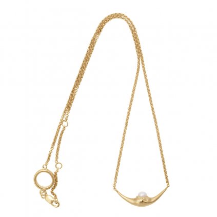 Mini fang necklace - 14kt yellow gold
