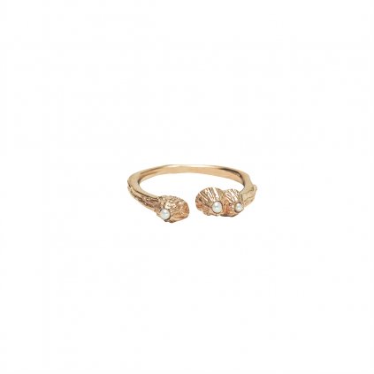 KABA PEARL RING M AG GOLD PLATED