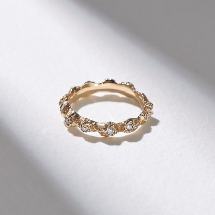 Ertale ring moissanite 18kt gold plated silver