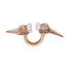 Megalodon pearl ring-gold