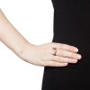 Big tip pearl ring-gold