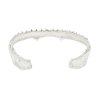 Jaw double pearl bracelet - silver
