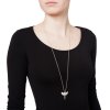 Shark tooth pendant L - silver