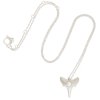Shark tooth pendant L - silver
