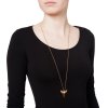 Shark tooth pendant L - gold-plated silver
