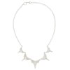 Shark teeth necklace M - silver