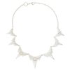 Shark teeth necklace XL - silver