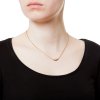 Mini fang necklace - gold-plated silver