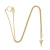 Mini tooth necklace - 14kt yellow gold
