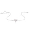 Mini shark tooth heart bracelet - 14kt white gold