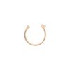 Petite A double ring Brilliant - 14KT yellow Gold
