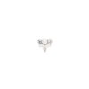 ag white a petite A earring