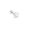 Mini blacktip top earring - 14kt white gold