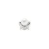 Mini blacktip top earring - 14kt white gold