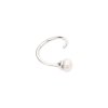 Twist earring - left- silver
