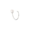 Twist earring - left- silver